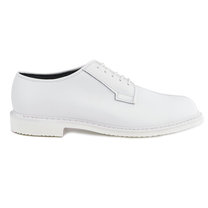 Mens dress shoe with white sole