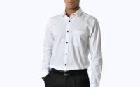 Black and white mens dress shirt