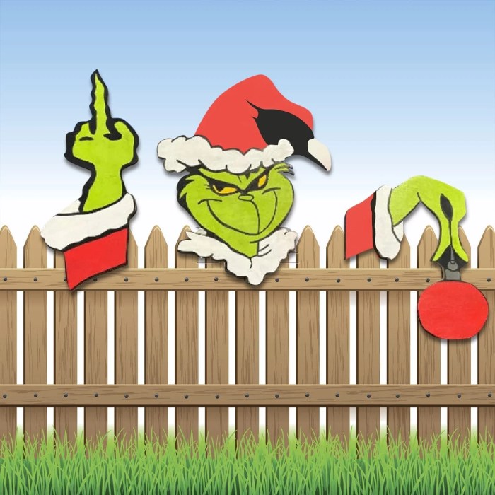 How to make a grinch yard decoration