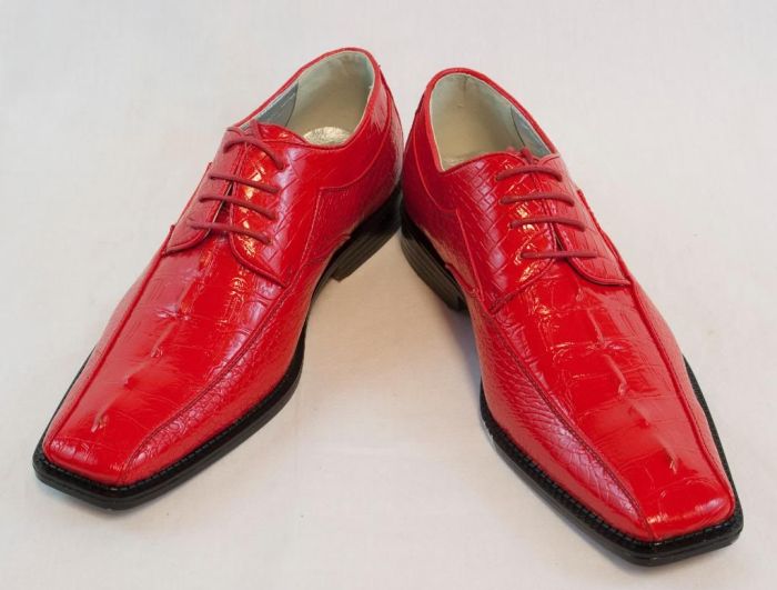 Red men dress shoes