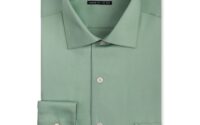 Mens big and tall green dress shirt