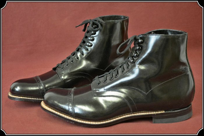 Mens leather high top dress shoes