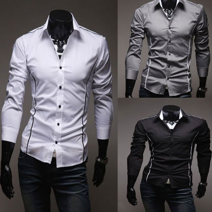 Designer mens dress shirts cheap