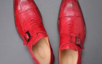 Red men dress shoes